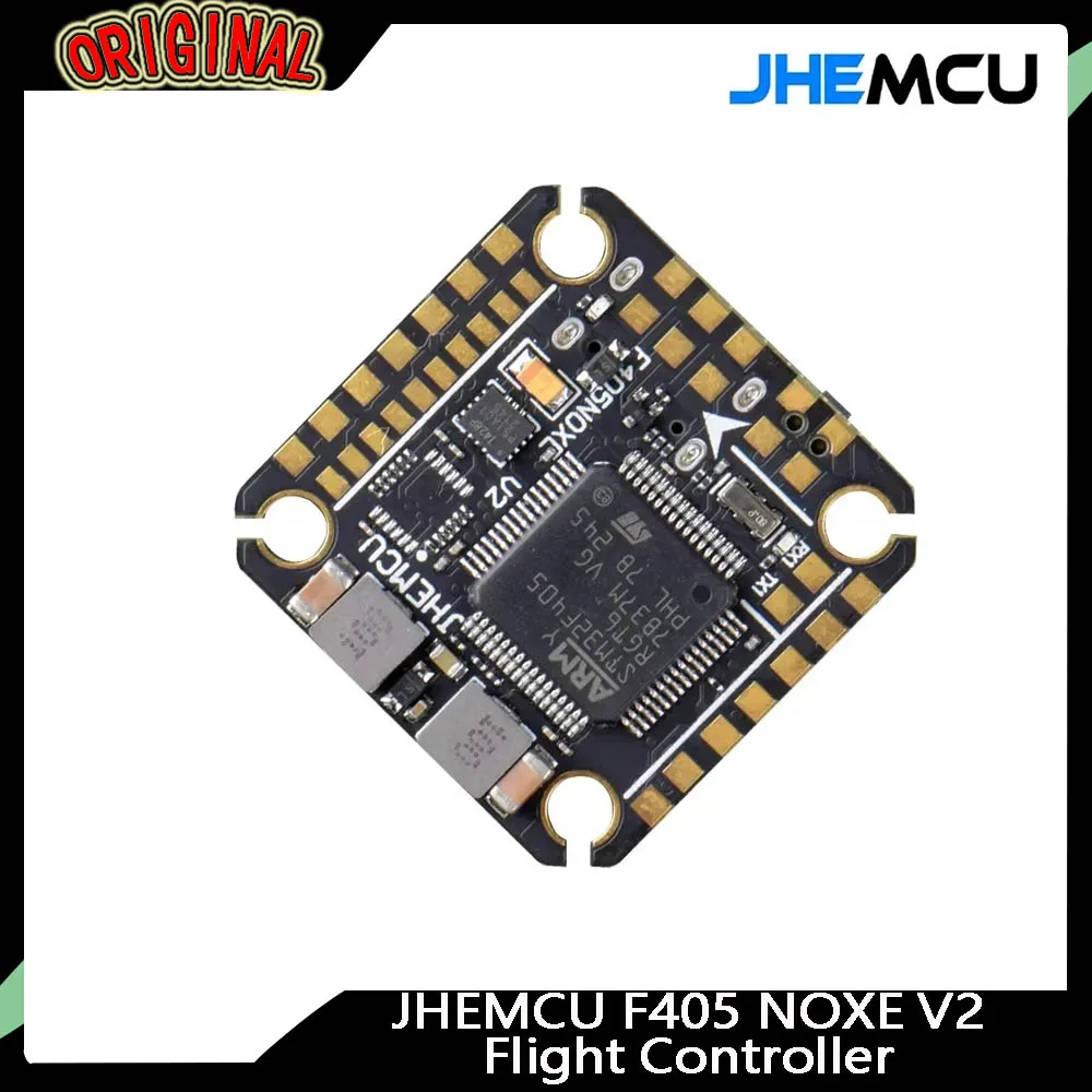 

JHEMCU NOXE V2 F405 Flight Controller - 16MB BlackBox, Dual BEC 5V/10V, OSD | 20x20mm, 3-6S LiPo for FPV Freestyle Drones