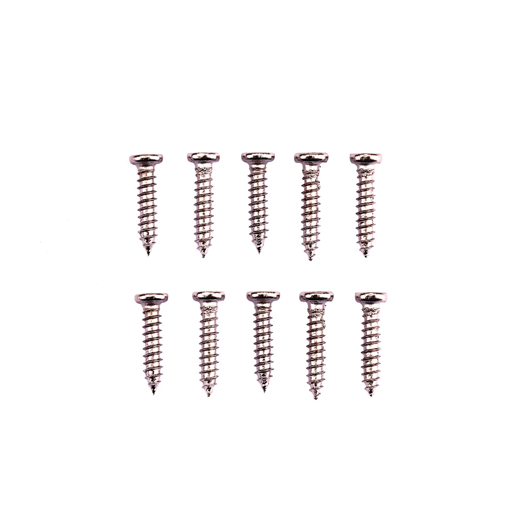 100 Pieces Iron Tuning Peg Tuner Mounting Heads Screws for Guitar Bass Ukulele Mandolin Musical Instrument Replacement Screws