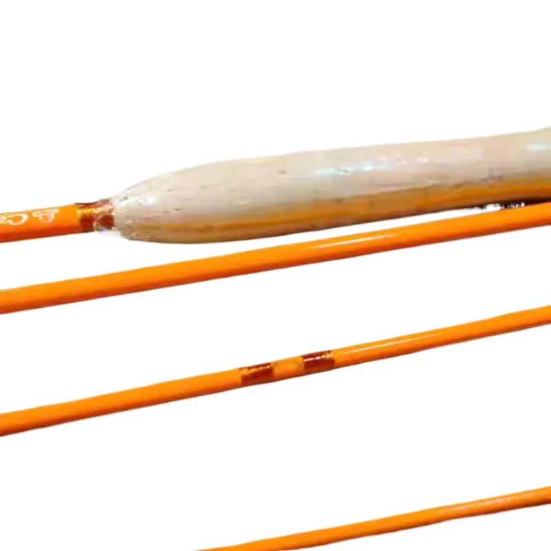 

Stream Fishing Ground Flying Fishing Rod No. 4 Rod 8 Foot 8 Pure Handmade Orange Fiberglass