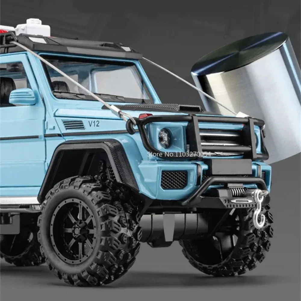 1/24 G550-4x4 Alloy Diecasts Cars Model Toy Simulation Metal Off-Road Vehicles With Sound And Light Models Kids Gifts Collection