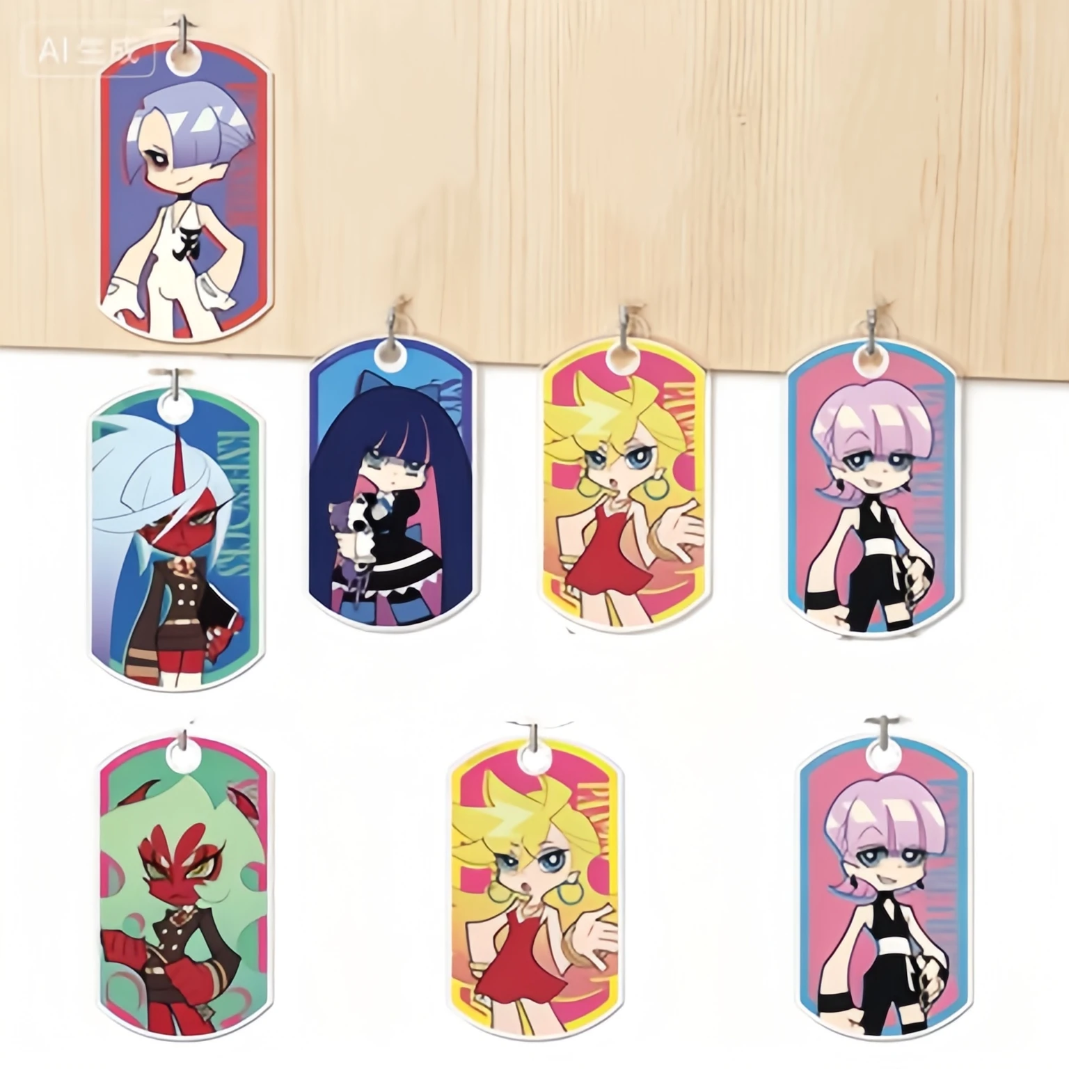 New Stocking with Garterbelt Backpack Pendant 6cm Acrylic Pendant KeychainsFACTORY STORE character merchandise Gift Option