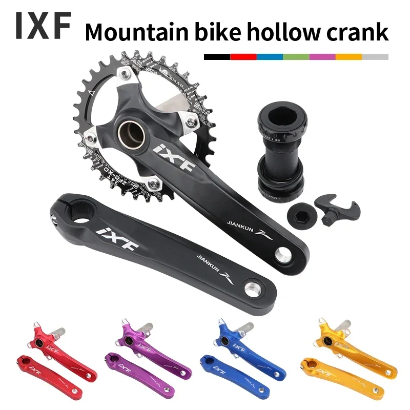 IXF Bicycle Crankset 104BCD 170mm Crank Wide Narrow Chainring Oval/Round Disc Chain Wheel Compatible with SHIMANO/SRAM