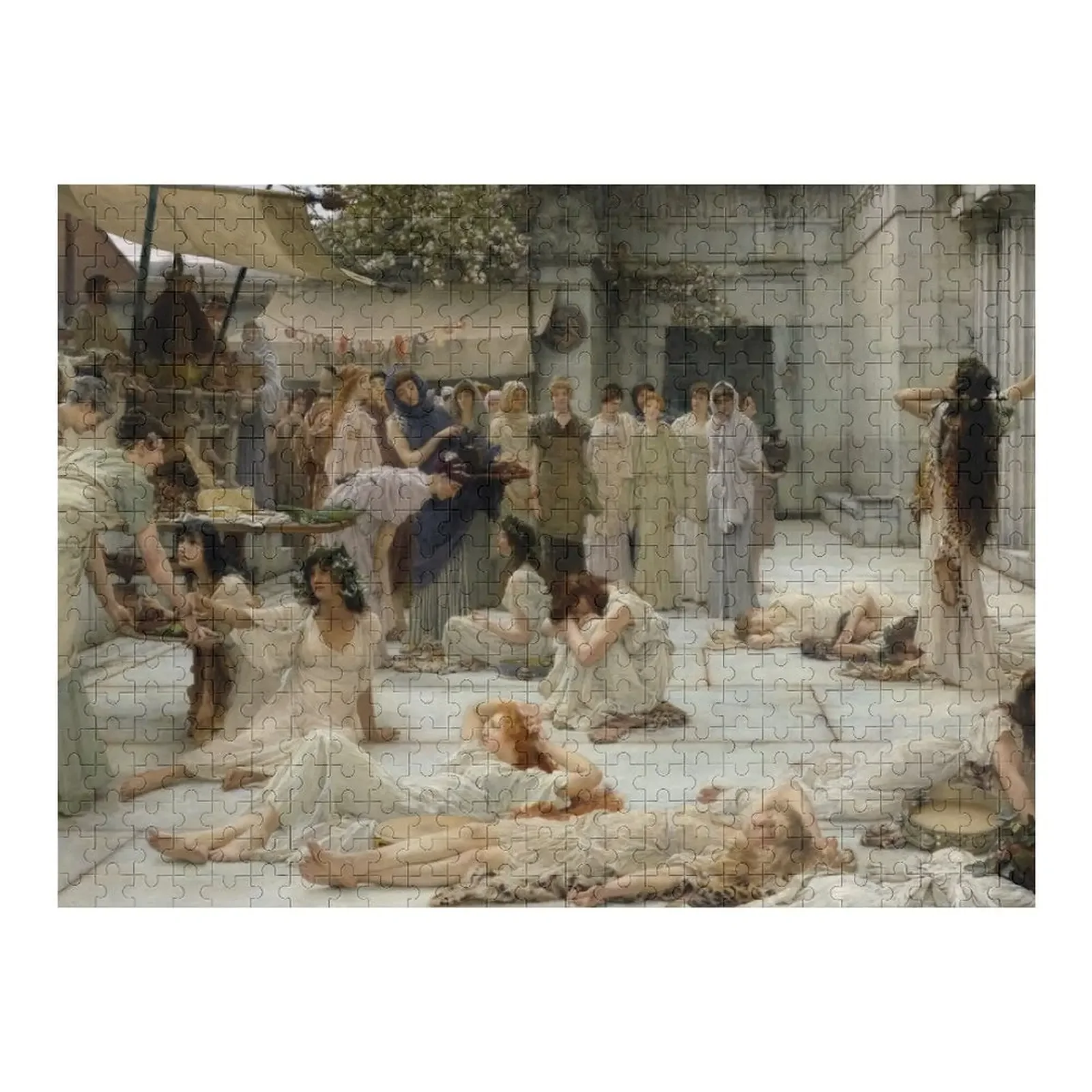 

The Women of Amphissa (1887) By Lawrence Alma-Tadema(English, 1836-1912) Jigsaw Puzzle Wood Name Christmas Toys Puzzle