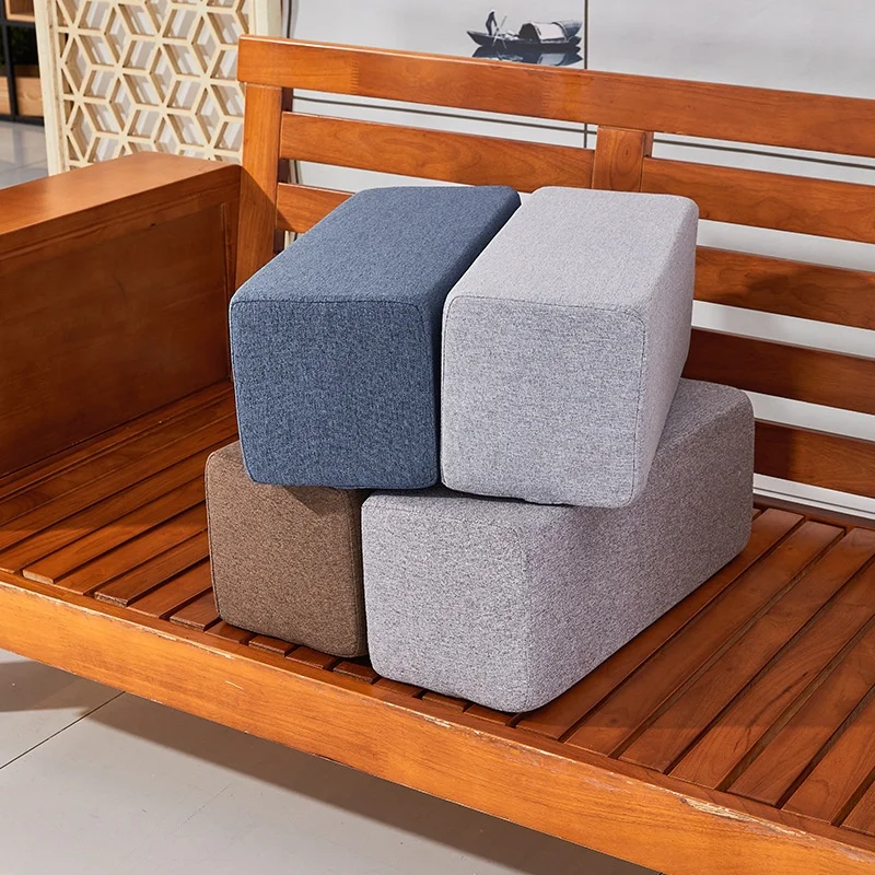 Cotton Linen Hand Cushion Long Cuboid Stereoscopic Pillows Custom Sofa Armrest Pillow Sofa Armrest Pad Window Balcony Backrests