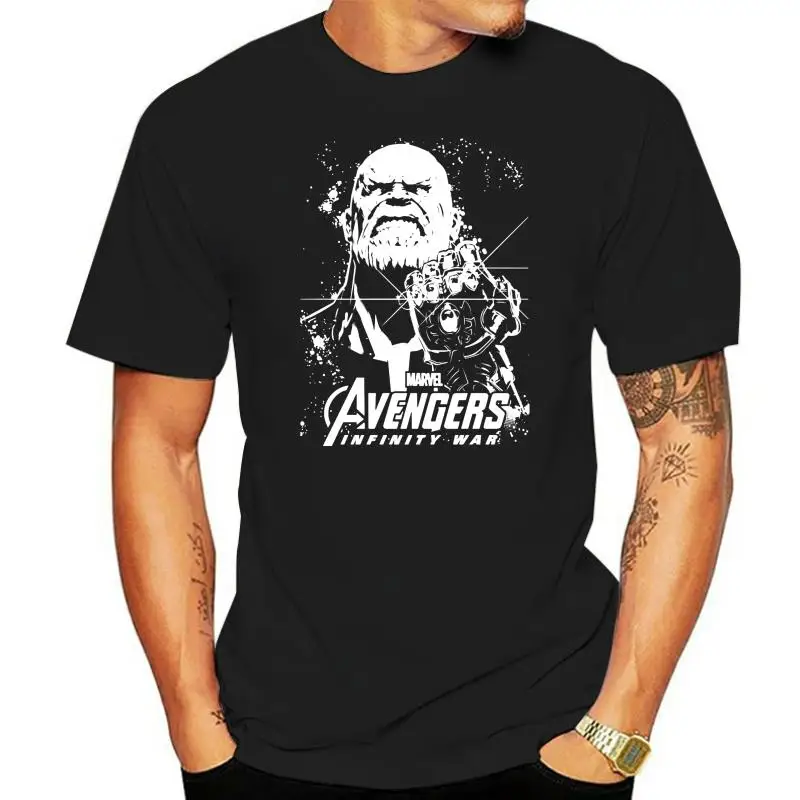 Ultimate Thanos T Shirt Men Cool Clothes Summer Tshirt Black White T-shirt Avenge War Fashion Tops Trendy College Tee Cotton