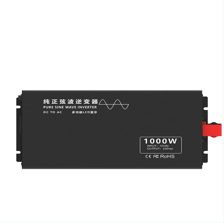 1000W Pure Sine Wave Inverter 12V DC To 120V AC Converter For Home, RV, Truck, Off-Grid Solar Power 110V