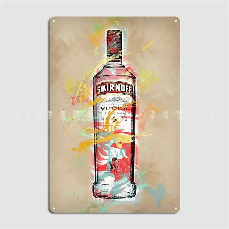 Smirnoff Vodka Metal Sign Wall Pub Customize Garage Decoration Mural Tin Sign Poster