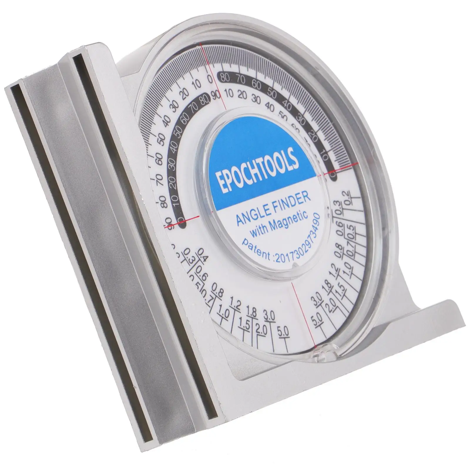 

Multi Functional Angle Precision Measuring Tool Durable Plastic Iron Material Portable Bubble Inclinometer Slopes