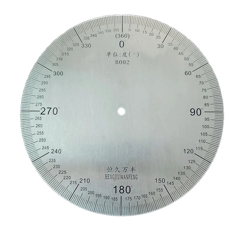 160x6x2mm Dial Scale Identification Dial Degree Graduated Circle Disk Protractor For Machine Tool Measurement Tools