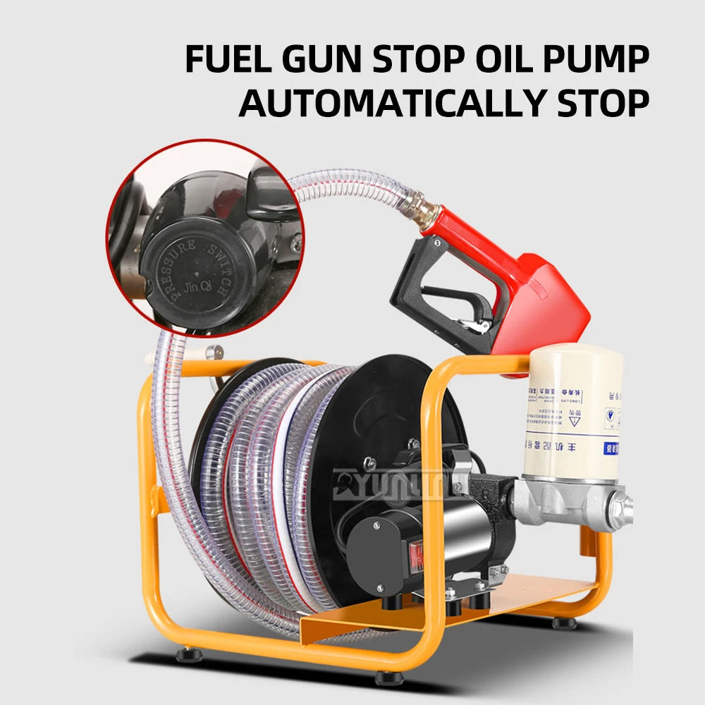 Electric oil pump diesel 12v24v220v Volt tanker vehicle-mounted small oil pump pumping oil