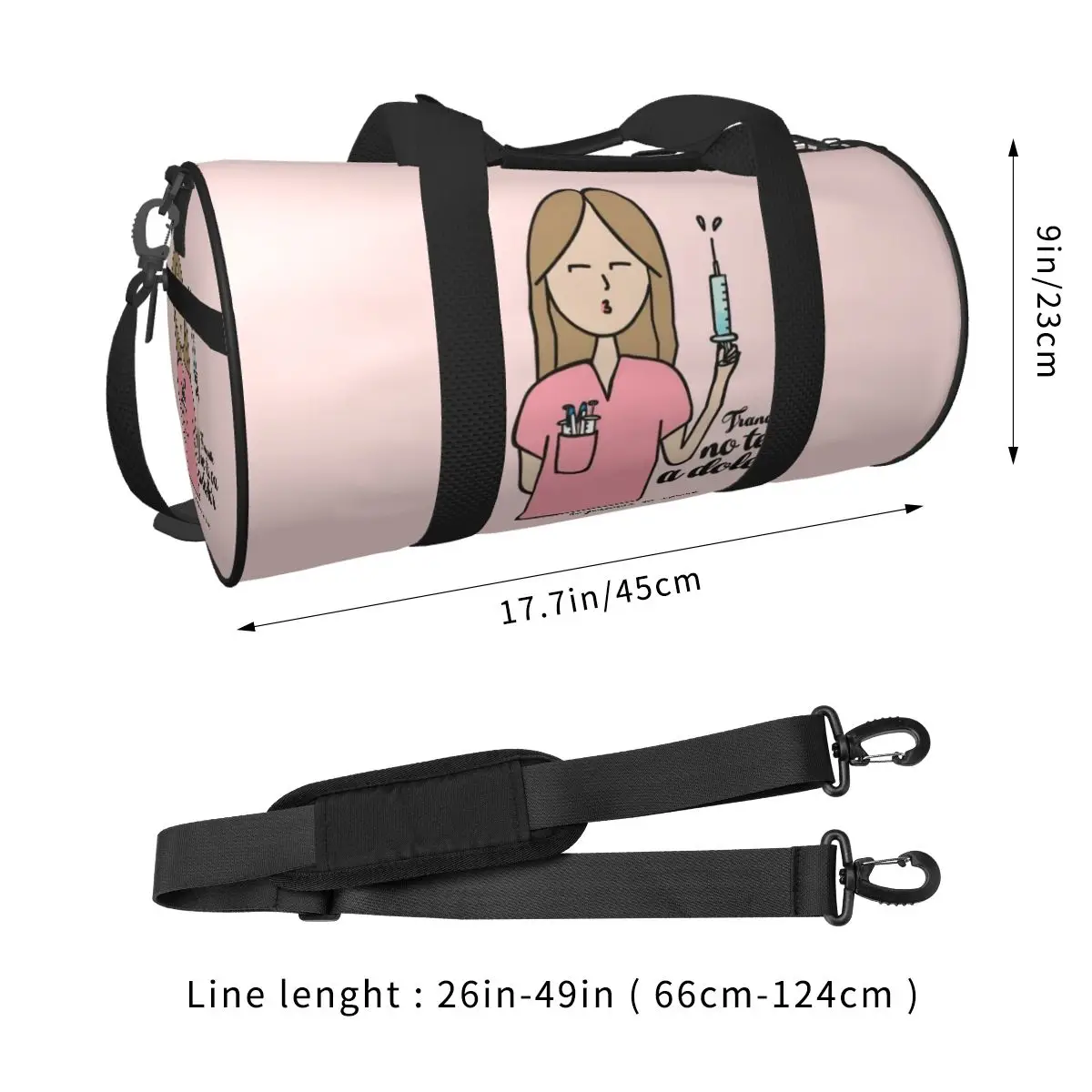 Gift Voor Arts Nurse Duffle Gymtas Voor Yoga Enfermera En Apuros Gymtas Waterdichte Sport Nachttassen Rugzak