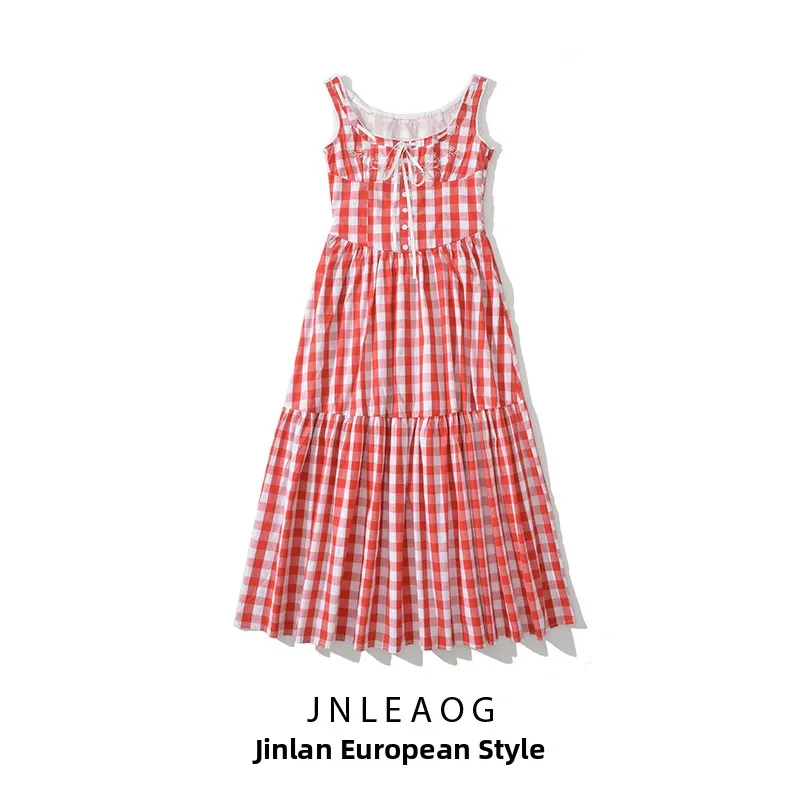 JNLEAOG خريف جديد منقوشة مطرزة Dr المرأة Faion تصميم H نسخة عادية ألياف البوليستر 00% النسيج Proc