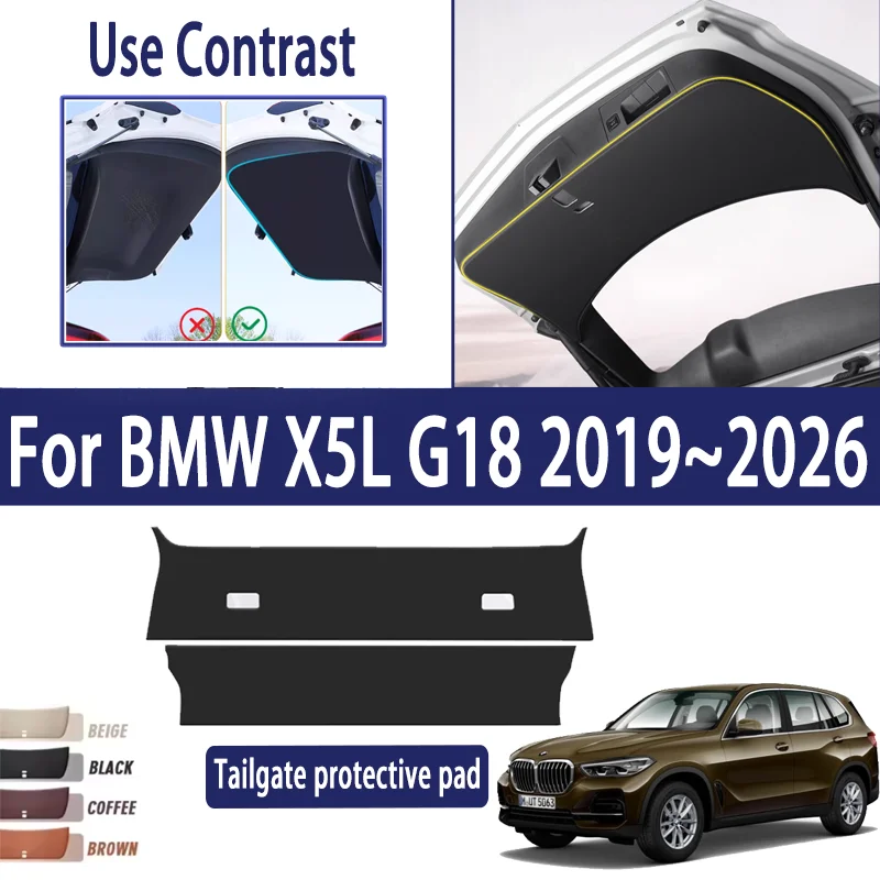 

Чехлы на заднюю дверь багажника автомобиля для BMW X5L G18 2019 ~ 2026 2021 2023, защитная противогрязная защитная накладка на заднюю дверь, автоаксессуары