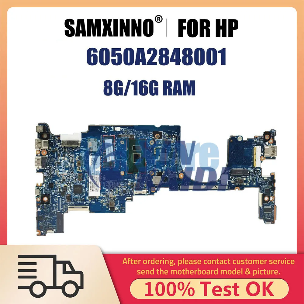 

Laptop Motherboard For HP X360 1030 G2 920053-601 Notebook Mainboard With I5 I7 7th CPU 8G 16G RAM Full Tested 6050A2848001