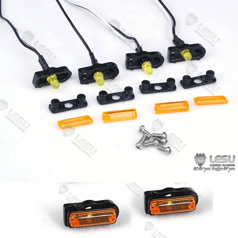 

Светодиодные фонари Lesu RC 1/14 для тягачей Tamiya: боковые, габаритные, указатели поворота, предупреждающие, S-1225, для самостоятельной модификации