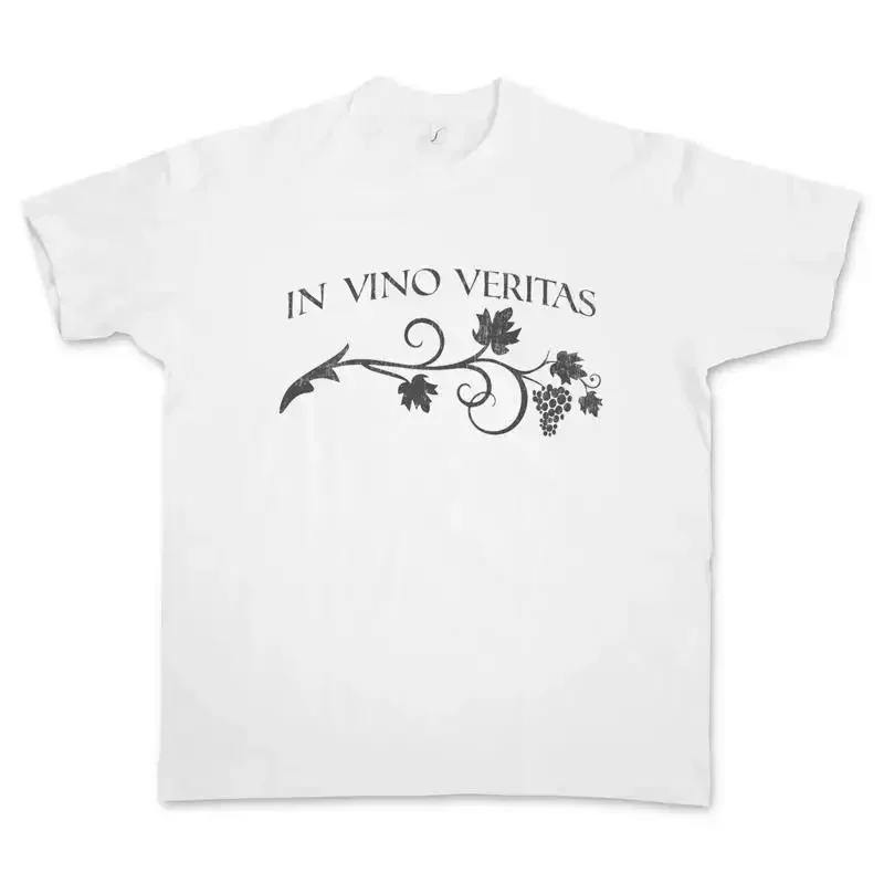 IN VINO VERITAS T SHIRT Alkaios Quote Wine winegrower grape picker Winery