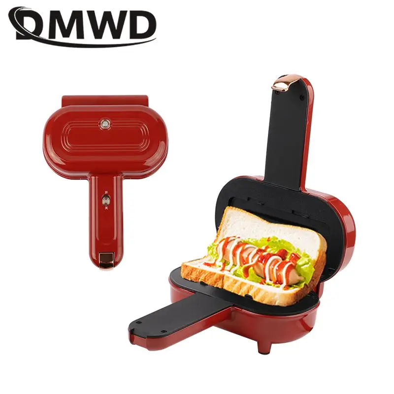 Household Mini Sandwich Maker Edge Sealing Hot Dog Maker Apple Pie Patty Machine Chocolate Waffle pancake Baker Non-stick Coat