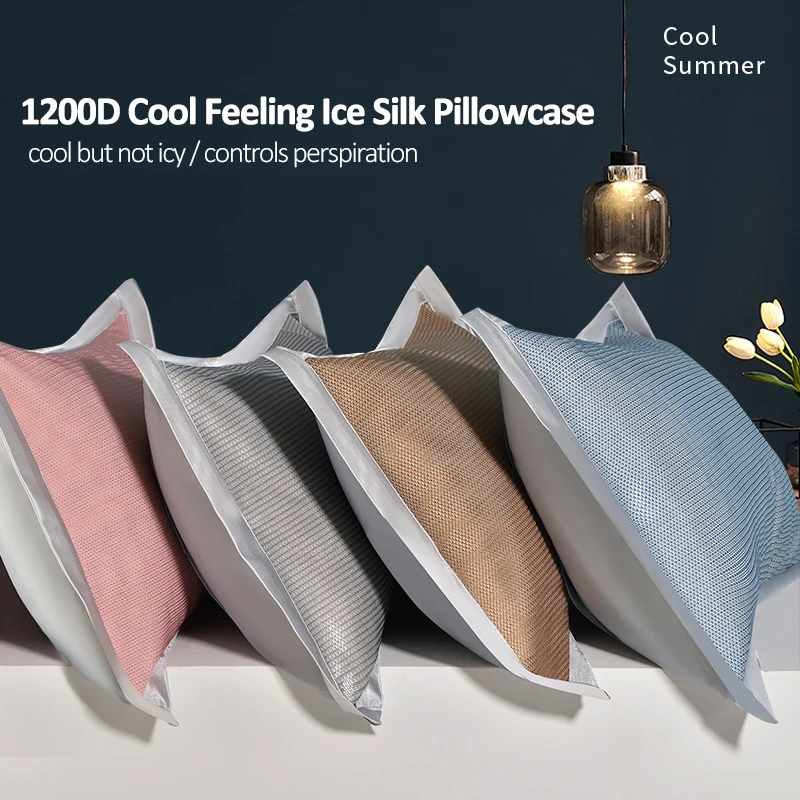 

Cooling Pillow Cases Standard Size Set Luxurious and Silky Standard Pillow Soft Silky Breathable Pillowcase Home Decor wholesale