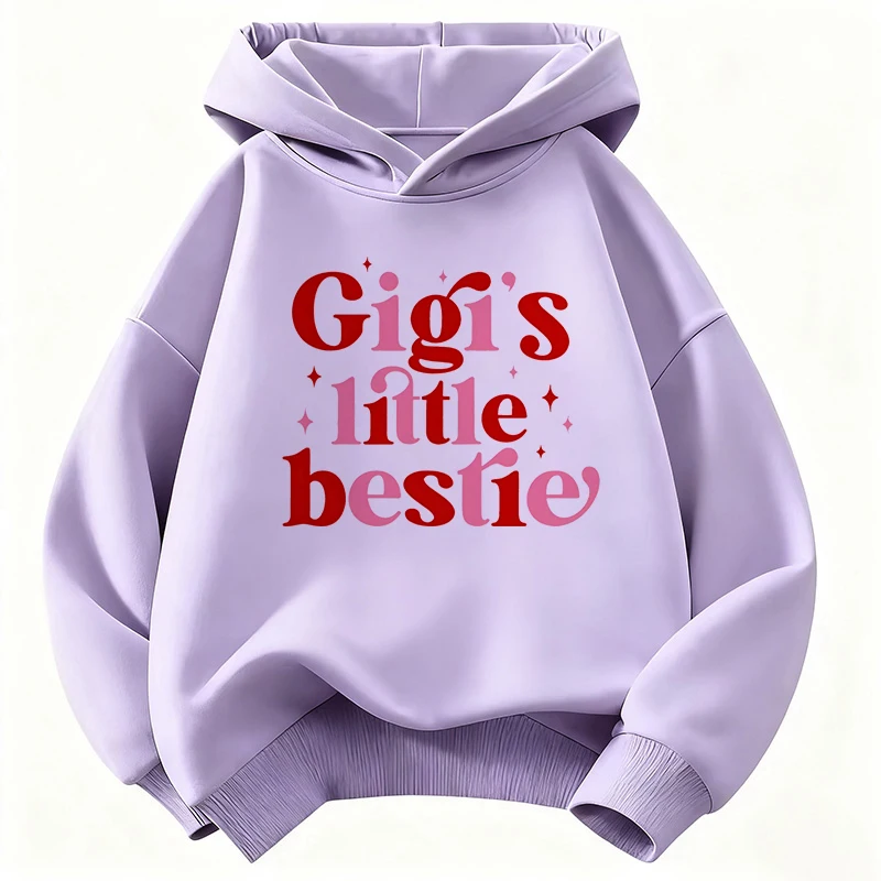 Y2k Letter Lover Prunted Design Children's Sweatshirt Cute Hoody for Boys Girls Spring Casual Hoodies Clothes