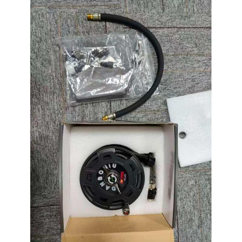 Rugged 4x4 Retractable Tire Inflation Line Storage Spool Alloy Self Rewind Pipeline Winding Drum