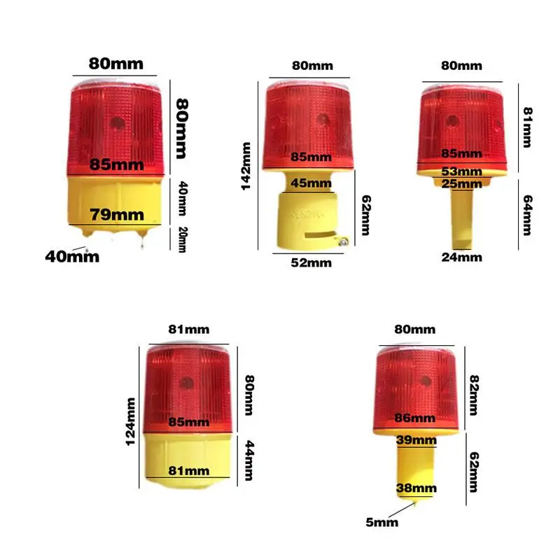 Lampe solaire 62iod pour chantier, feu de circulation, ampoule LED, port, route, éclairage de secours