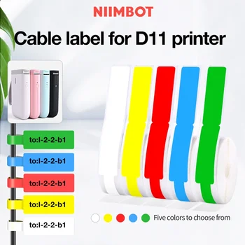 Niimbot D110 Mini Smart Portable Printer Thermal Cable Sticker Self Adhesive Waterproof Identification Fiber Tag For D101/D11/H1