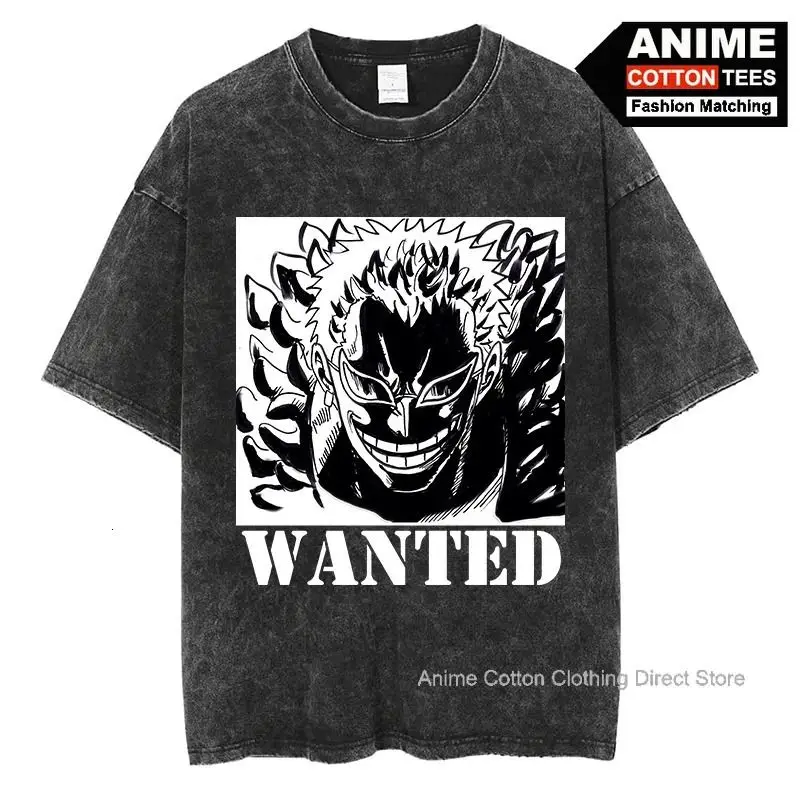 

Футболка One Piece Black Graphic, летняя, хлопковая, унисекс, повседневная, уличный стиль, с коротким рукавом, Y2K