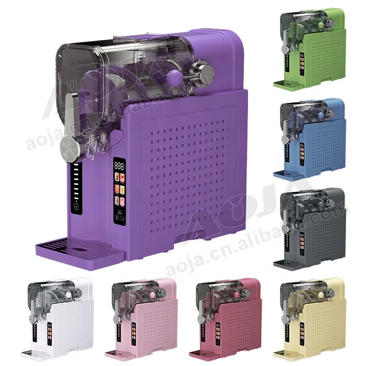 ماكينة صنع الآيس كريم الصغيرة من AOJA للاستخدام المنزلي والفندق للبيع بالجملة ماكينة سلوشي 7 في 1 للمشروبات المجمدة