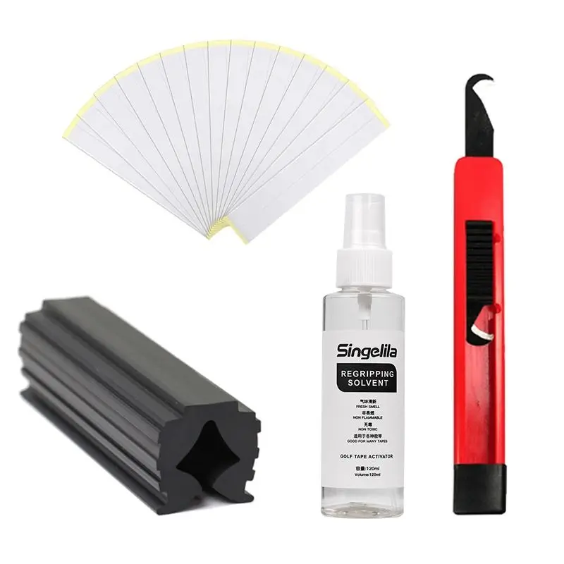

Golf Grip Replacement Tool Set Club Cover Removal Replacement Set Replaceable for 15 Club Grips
