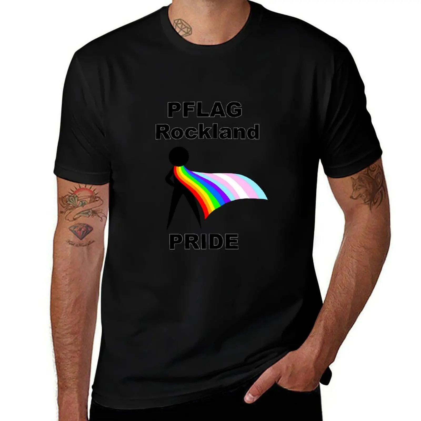 PFLAG Rockland Pride T-Shirt Basic Breathable Solid Color T-Shirt