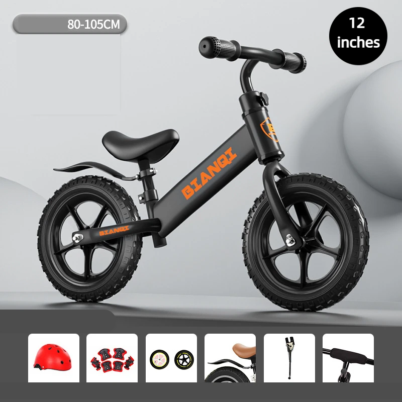 Non Pedal Bicycle 2-3-4 Year Old Scooter 12 Inches K12 2024 New Children Balance Car  Baby Scooter Learning Scooter Scooter