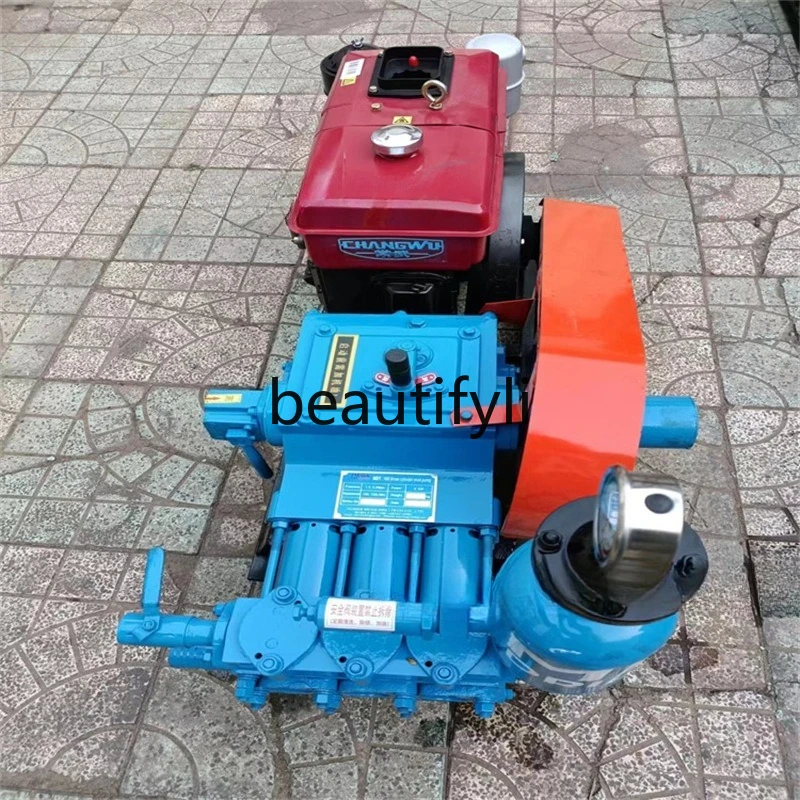 ديزل صغير، آلة حشو ديزل مكبس ثلاثي الأسطوانات، آلة حشو هاون الديزل عالية الطاقة