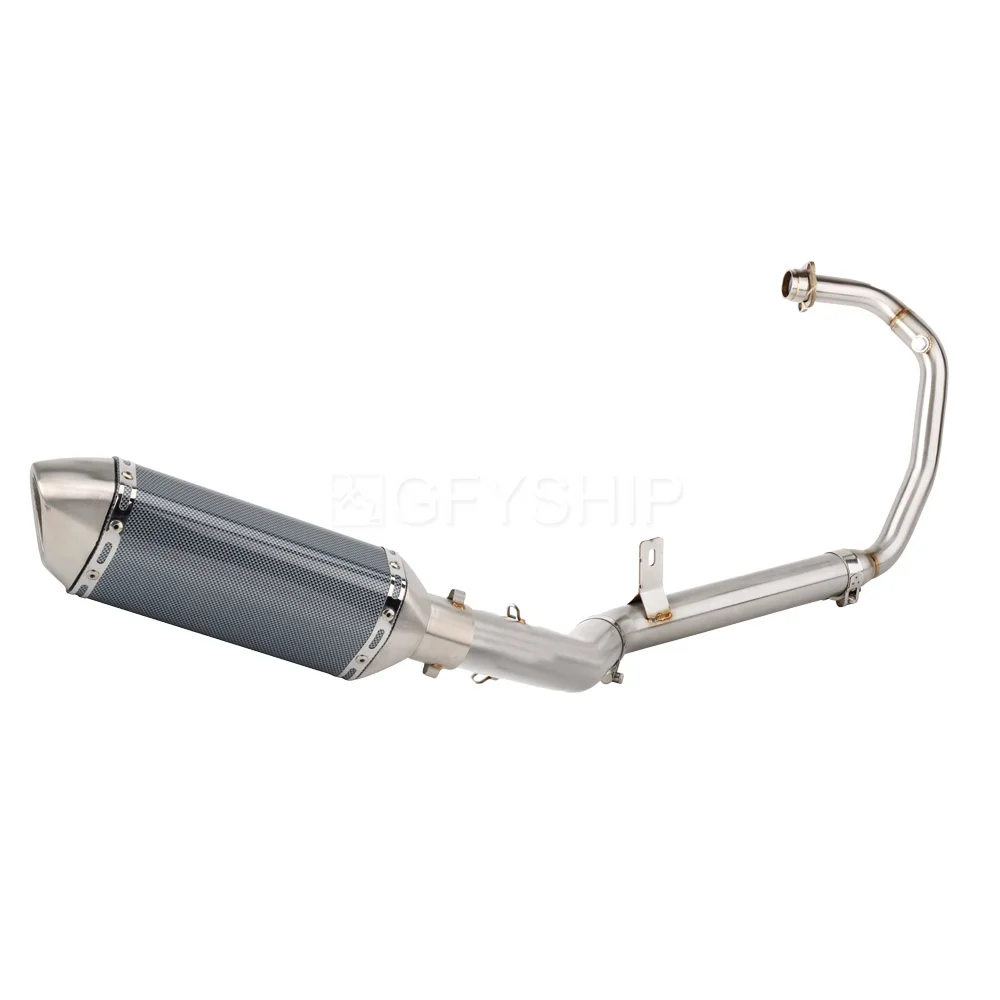 For Aprilia RS / Tuono 125 2017 2018 2019 2020 RS125 Escape Slip-on Motorcycle Exhaust Pipe Muffler With Middle Link Pipe System