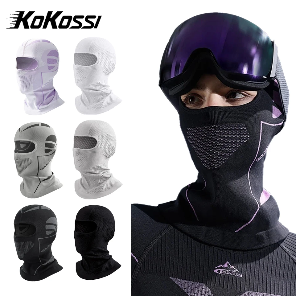AliExpress NONE KoKossi Windproof Mask High Stretchy Cold-Proof Thermal Scarf Winter Ski Hat Balaclava Face Cover Cycling Hiking Running