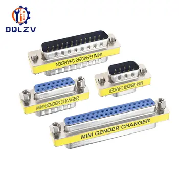 Adaptér MINI DB9/DB15 9/15/25/37pinový samice/samice/samec, konektor VGA, D-Sub, sériový konektor RS232 6 nejlepší prodej Adaptér z 9pinové samice na 15pinovou samici - №1