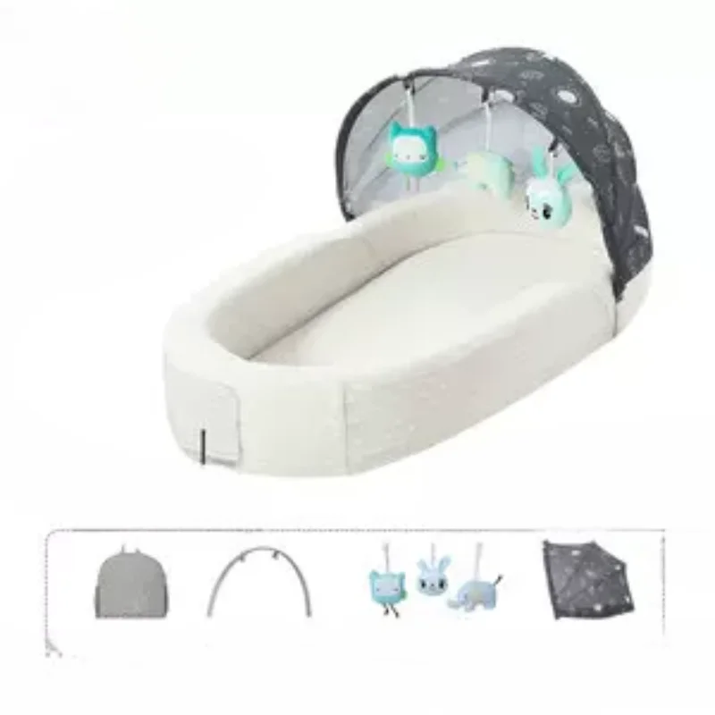 Pure Cotton Breathable Go Out Baby Cradle Car Safety Baby Sleeping Basket Windproof Foot Cover Baby Basket Portable Baby Bed