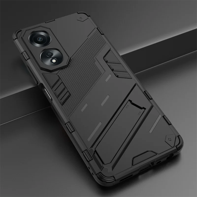 For OPPO A58 4G Case Armor Shockproof Car Magnetic Kickstand Phone Case For OPPO A58 A 58 4G Silicone Bumper Protect Back Cover