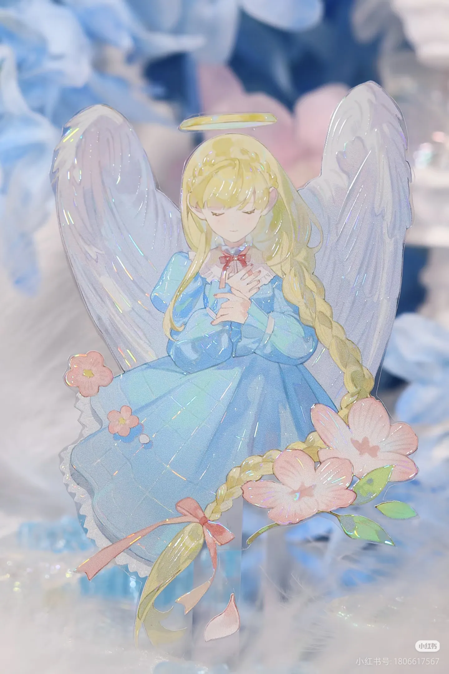 5m Half Roll Shine Angel Encounter Shell Shiny Washi Pet Tape Sticker Journal DIY Cards Purple Valley Beauty Character