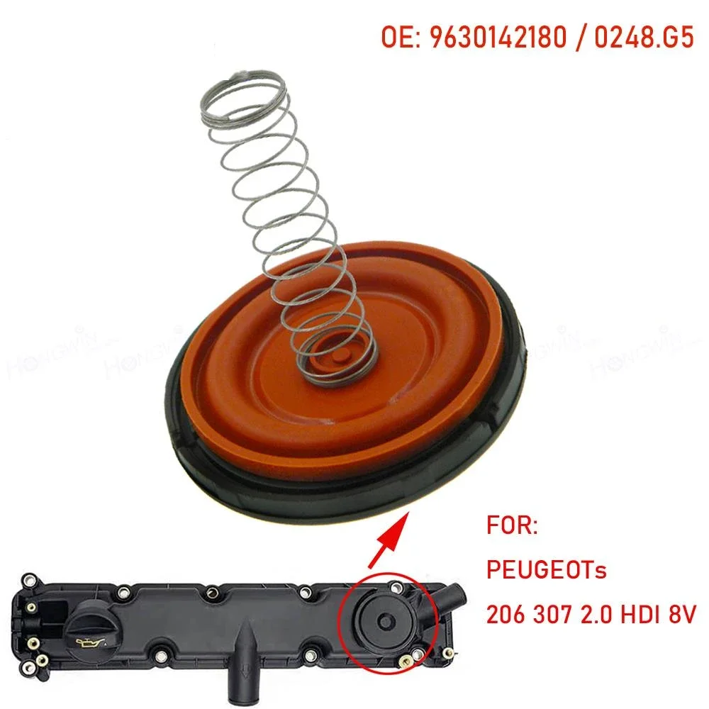 1set Car PCV Cover Repair Kit Valve Cap With Membrane 0248.G5 For Citroen Berlingo C5 C8 Dispatch Relay Fiat Lancia Peugeot 206