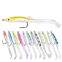 Fishing Lures Simulation Eel Fish 8cm 2.3g Artificial Lure Soft Bait Single Tail Lot 4 Pieces Sale