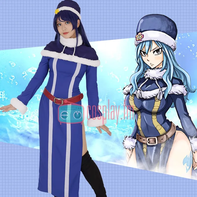 FAIRY TAIL Juvia Lockser Wendy Marvell Cosplay Costume Anime elza Etherious Shawl Jumpsuit Belt Hat Halloween Uniform full set