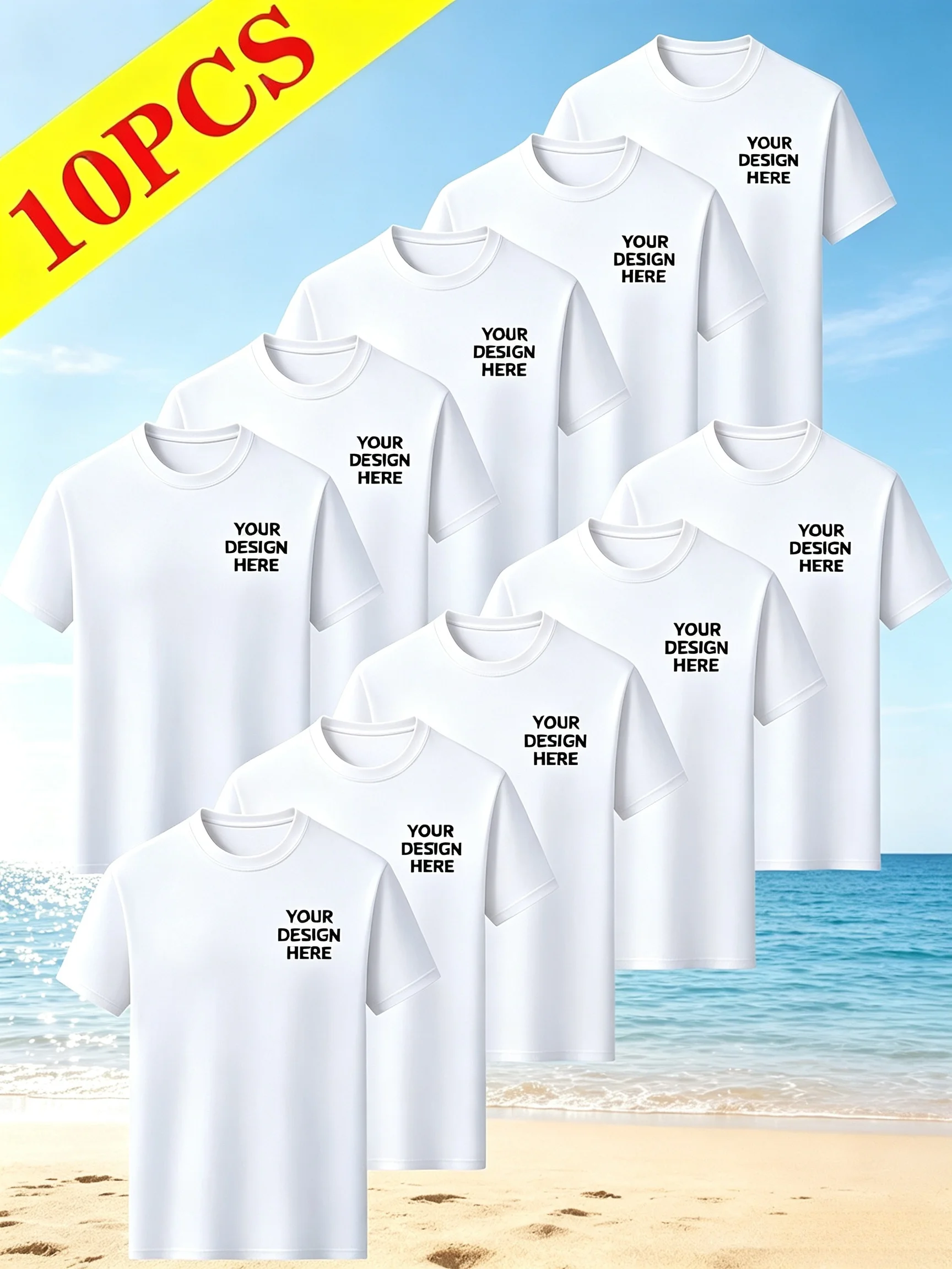 [Custom-made] Set of 10, Left Chest Customized, Mesh Quick-dry, Suitable for Corporate Team Building, Individuals, Service Perso