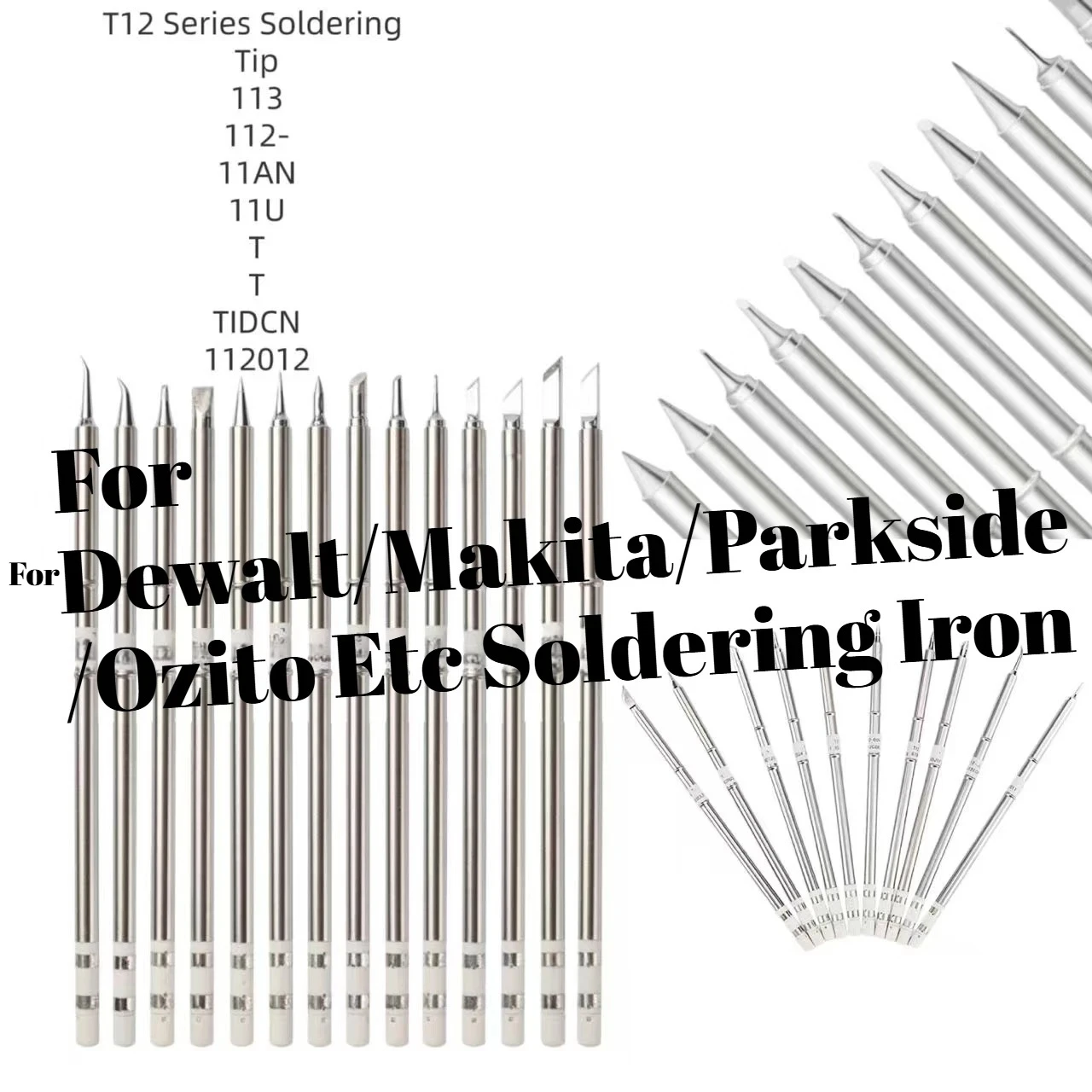 

T12 soldering Iron Tip Internally Heated Constant Temperature Soldering Table For Dewalt/Makita/Parkside /Ozito Soldering Iron