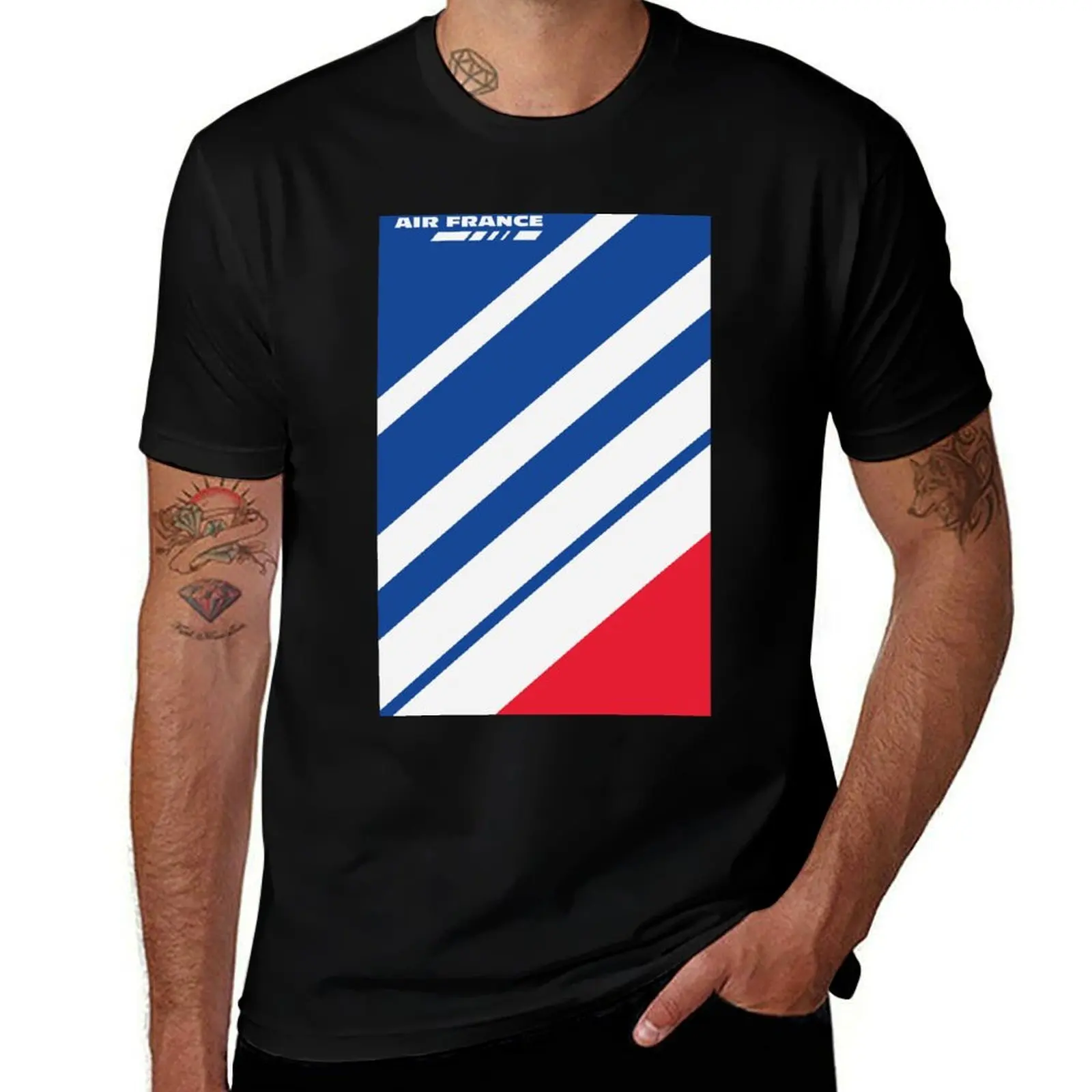 Air France Aircraft Livery Abstracted T-Shirt Casual Holiday Short Sleeve Tee T-Shirt