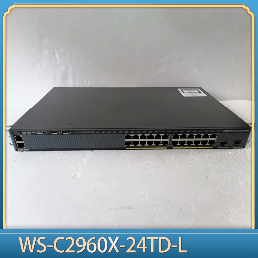 For Cisco 24-port Full Gigabit Electrical Switch WS-C2960X-24TD-L