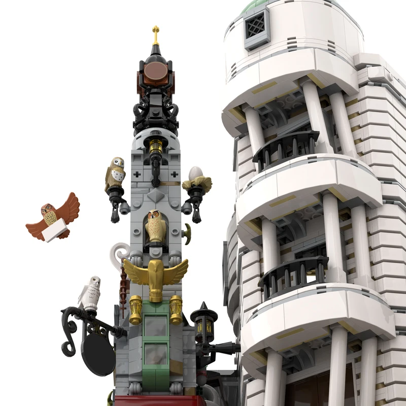 3270 pièces Urban Street Magic Bank MOC Blocs de construction modulaires personnalisables, design créatif éducatif, jouet DIY populaire, cadeau de festival