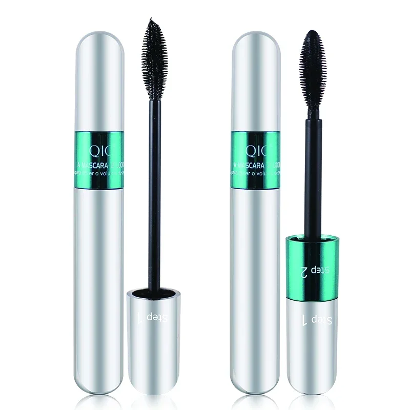 QIC 4D Silk Fiber Lash Mascara 2 in 1 Thrive Mascara Makeup Waterproof allungamento ispessimento Mascara VIBELY 4D