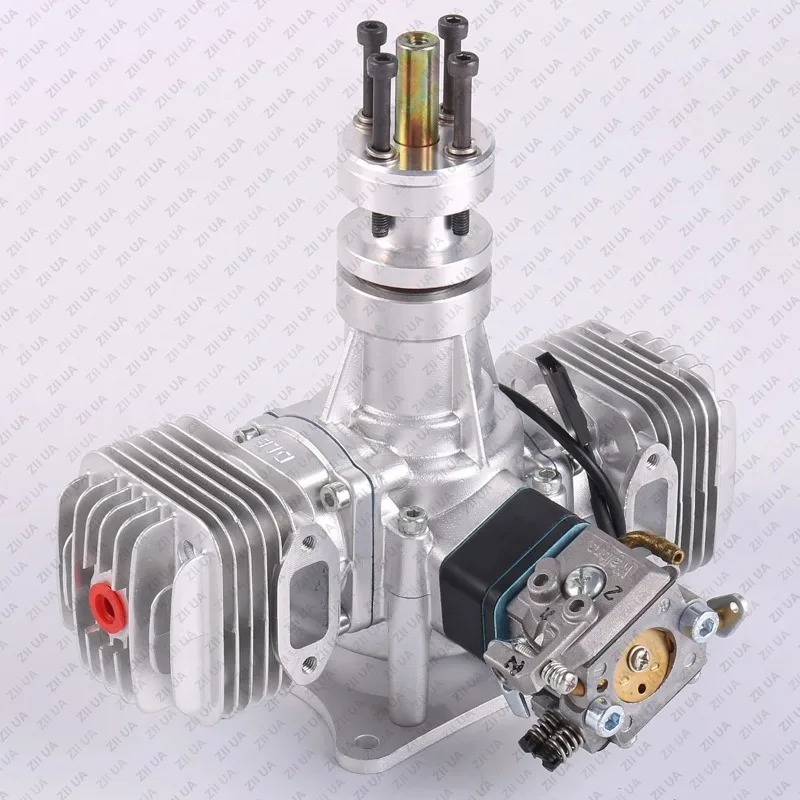 DLE40 Yeni Orijinal DLE 40CC Benzinli Motor Çift Silindirli DLE RC Uçak için Yan Egzoz Doğal Rüzgar Soğuk El Çalıştırmalı