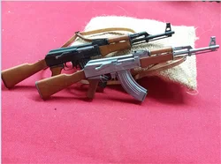 Gorąca sprzedaż 1/6th ii wojny światowej wojskowe serii bitwa Mini zabawki Model AK47 broń pistolet nie może być zwolniony Model dla 12 