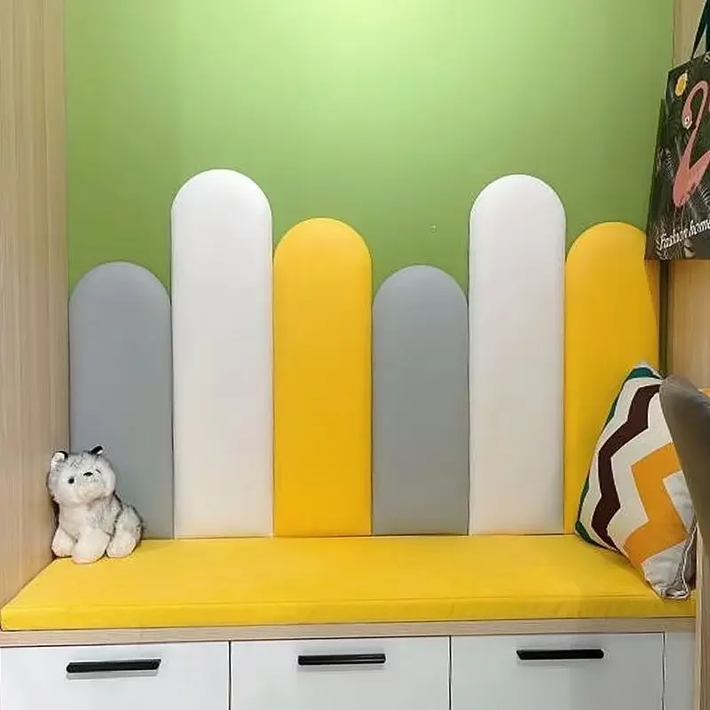 Nordic Baby Anti-collision Wall Fence Sofa Around Tatami Bed Head Against Back Cushion Modern Simple Wall Self-adhesive Pillow